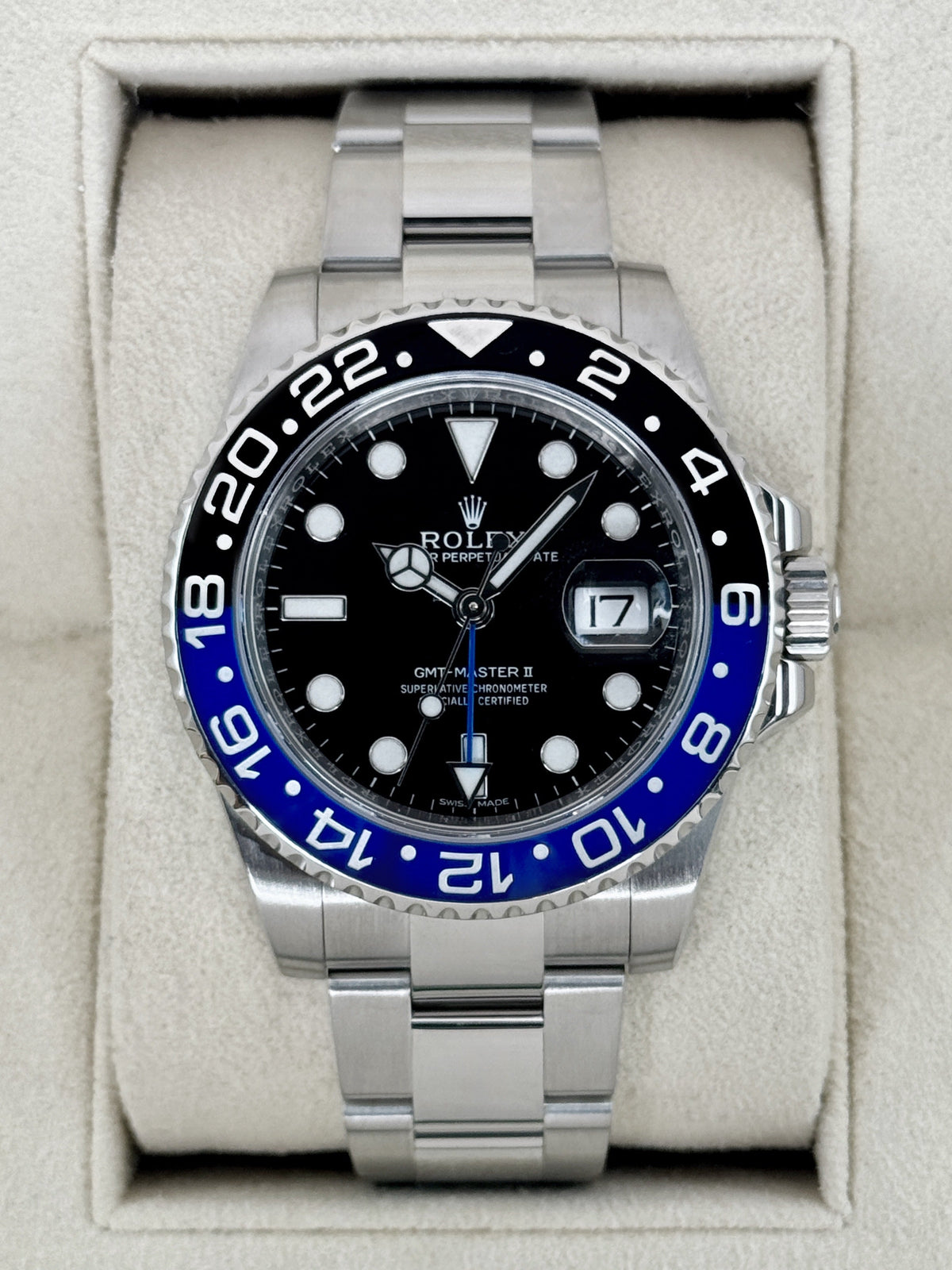 2014 Rolex GMT-Master II Batman 40mm 116710BLNR Oyster