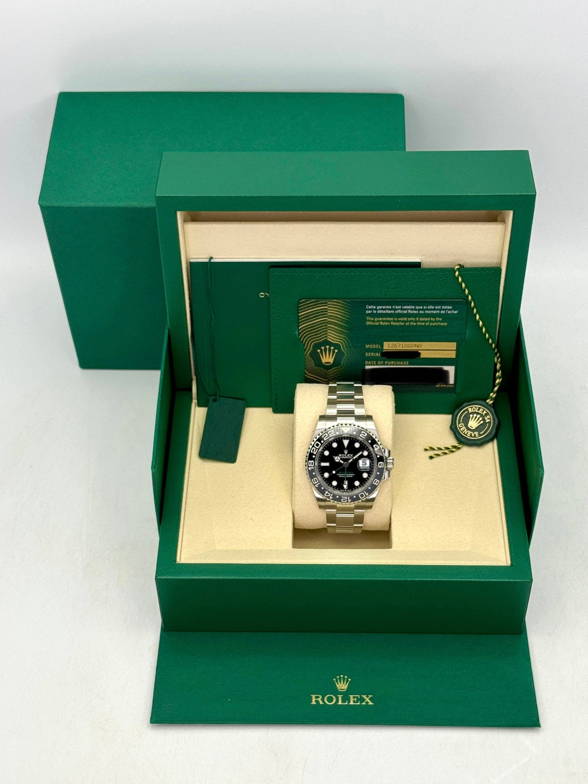 NEW 2026 Rolex GMT-Master II Bruce Wayne 40mm 126710GRNR Oyster (NEW STYLE CARD)