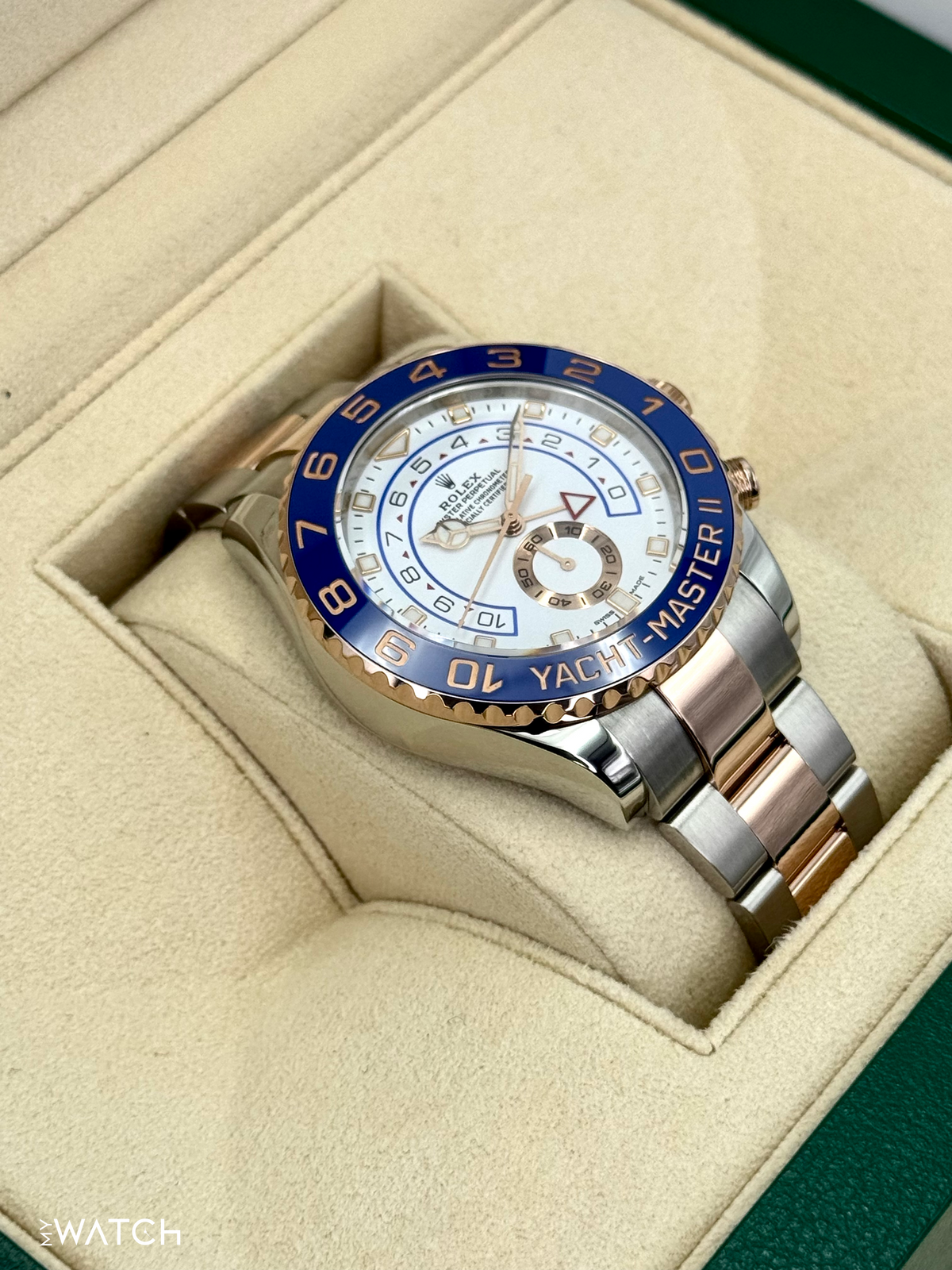 2020 Rolex Yacht-Master II 44mm 116681 Two-Tone White Dial