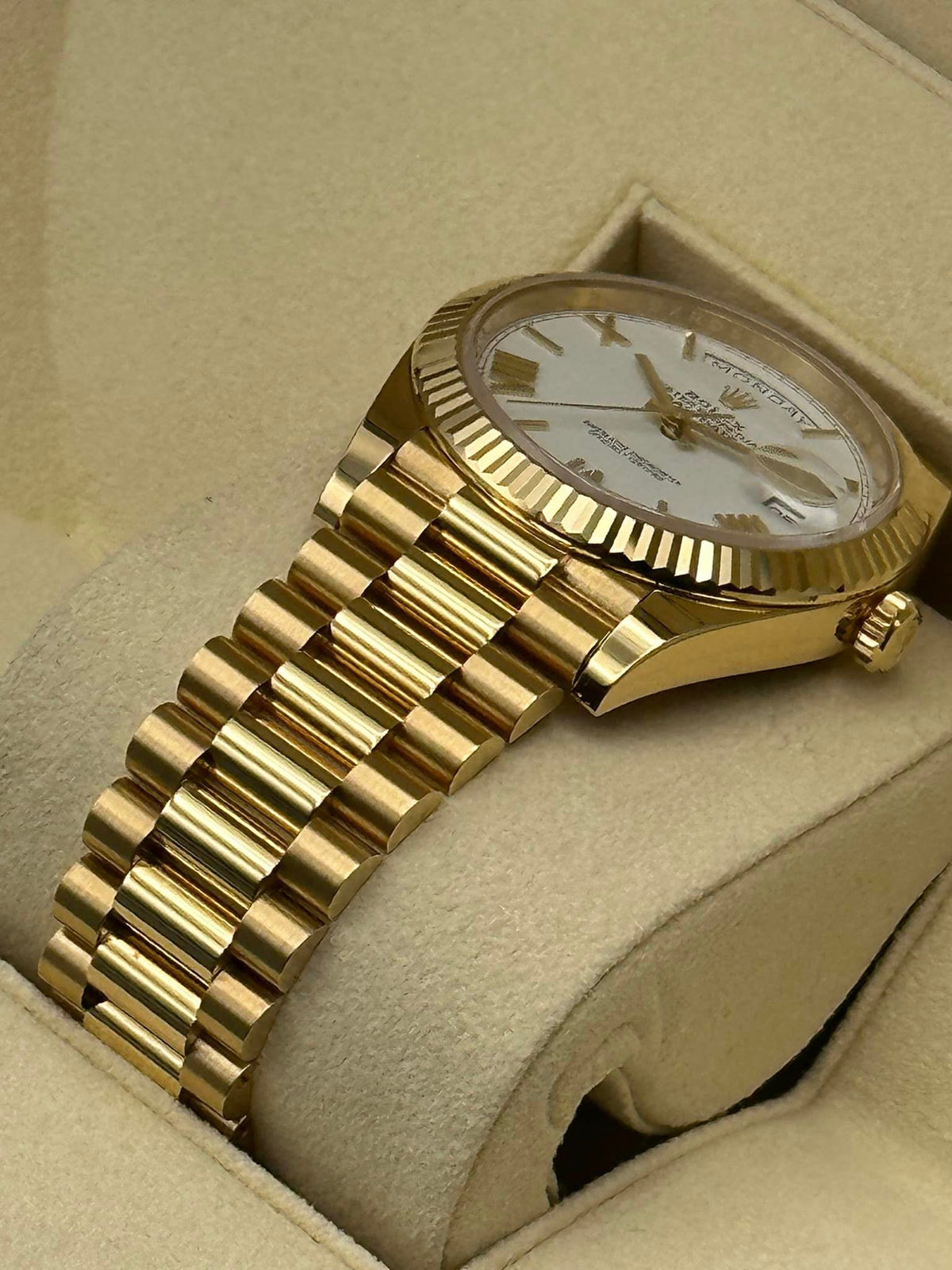 2019 Rolex Day-Date 40mm 228238 Presidential White Dial