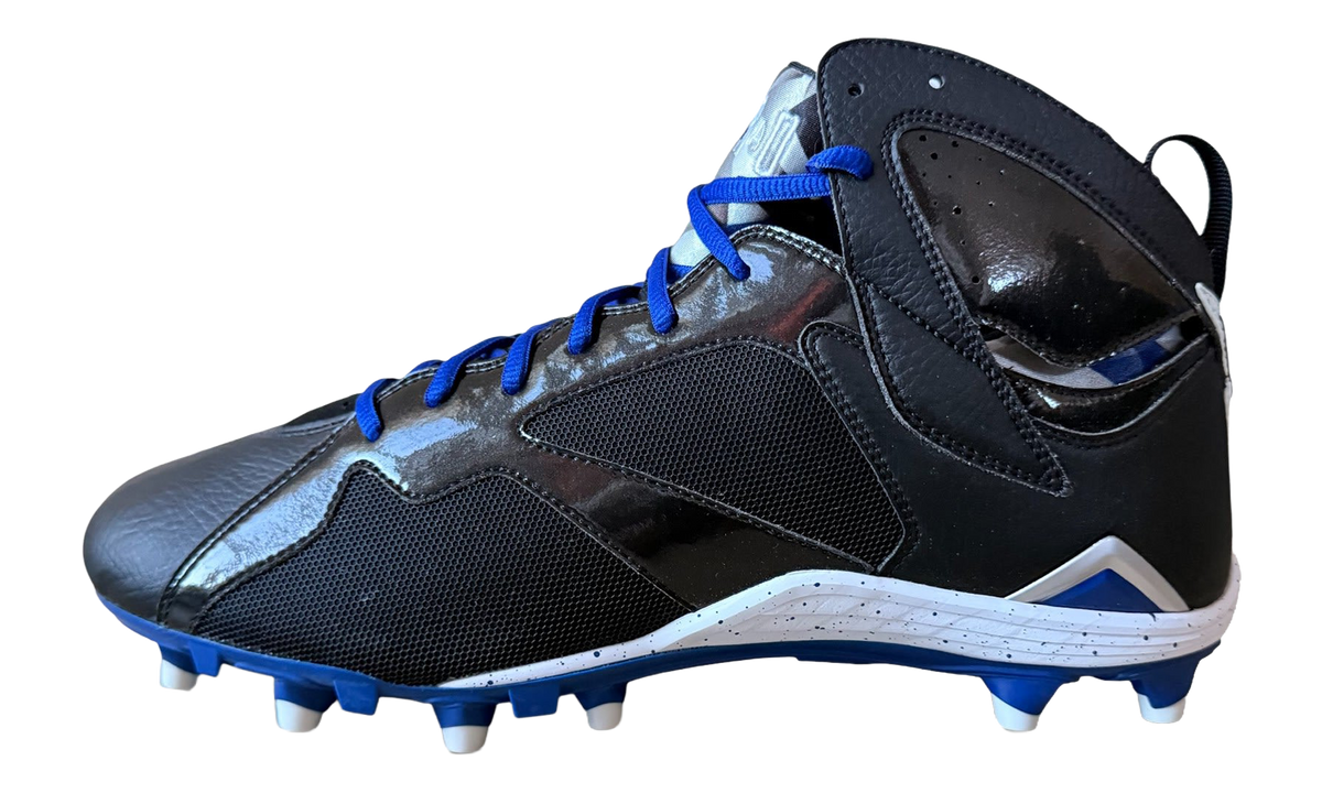 Jordan 7 Molded Cleats "Black / Rush Blue-White" SU15 MNJDSP 373 M1