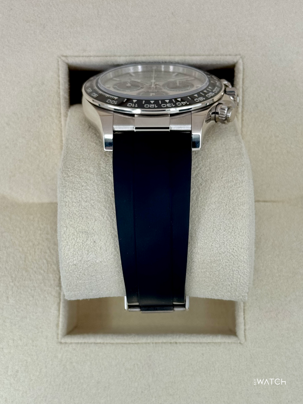 2025 Rolex Daytona 40mm 126519LN White Gold Oysterflex Silver Ghost Dial