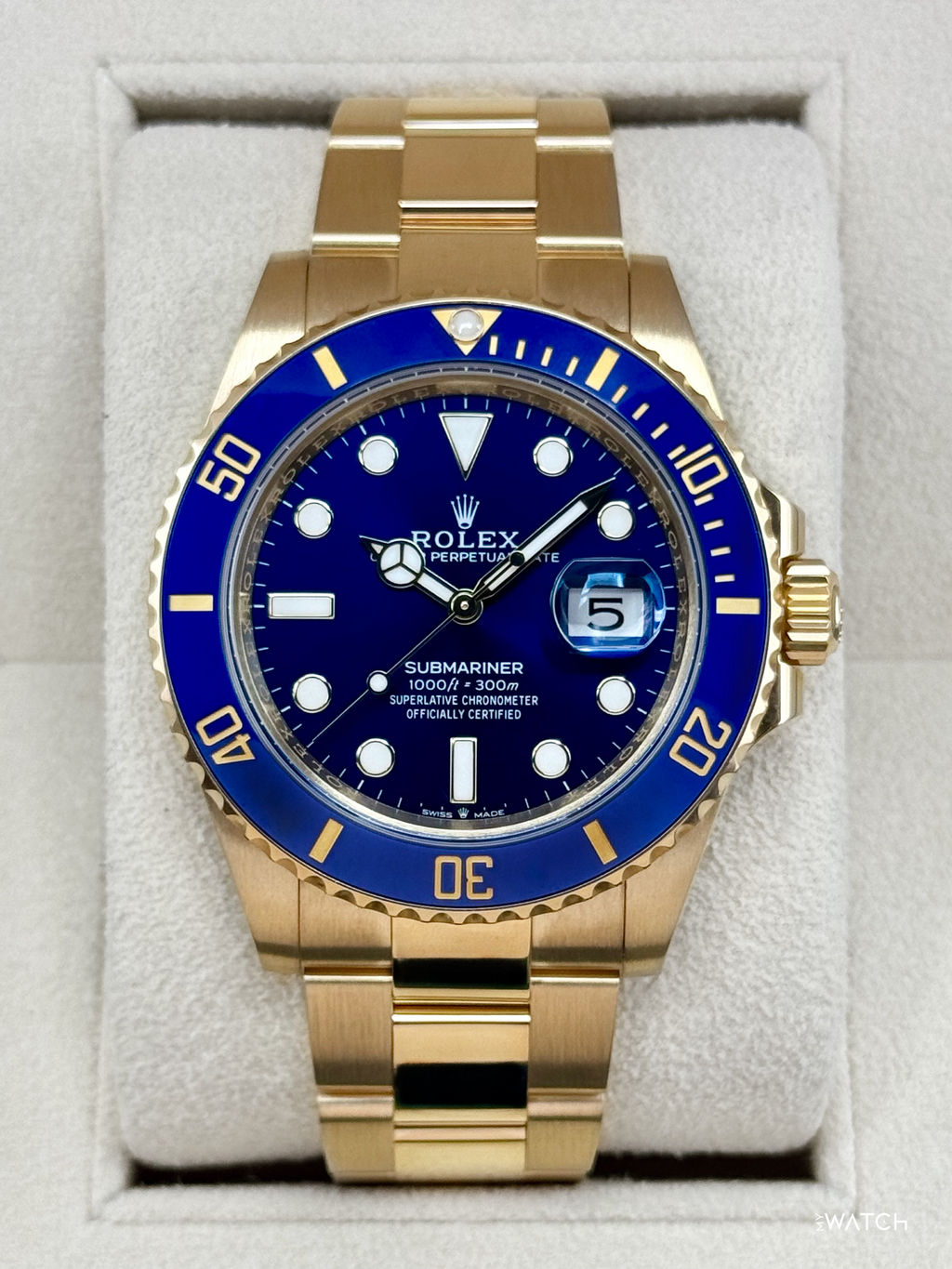 2024 Rolex Submariner "Bluesy" 41mm 126618LB Yellow Gold Blue Dial