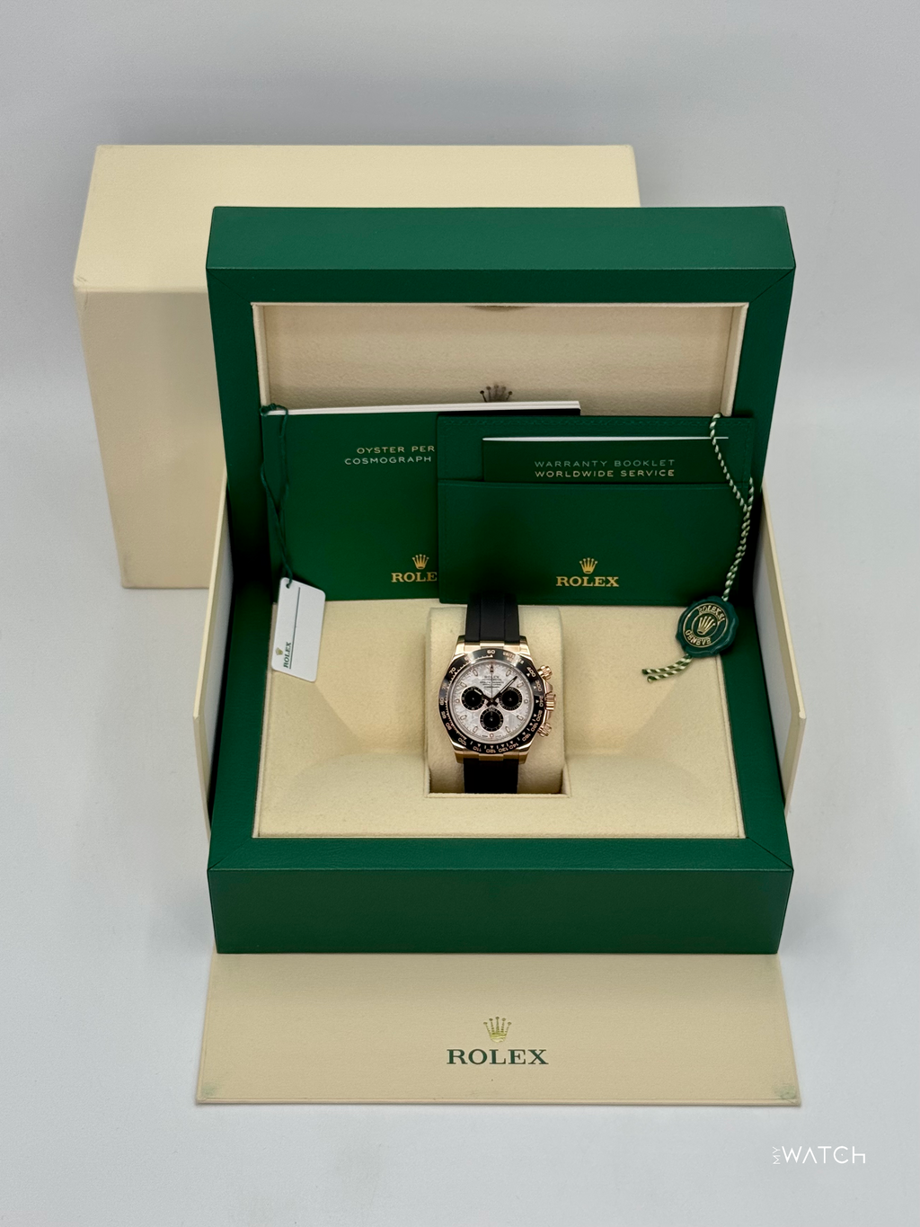 2022 Rolex Daytona 40mm 116515LN Rose Gold Oysterflex Meteorite Dial