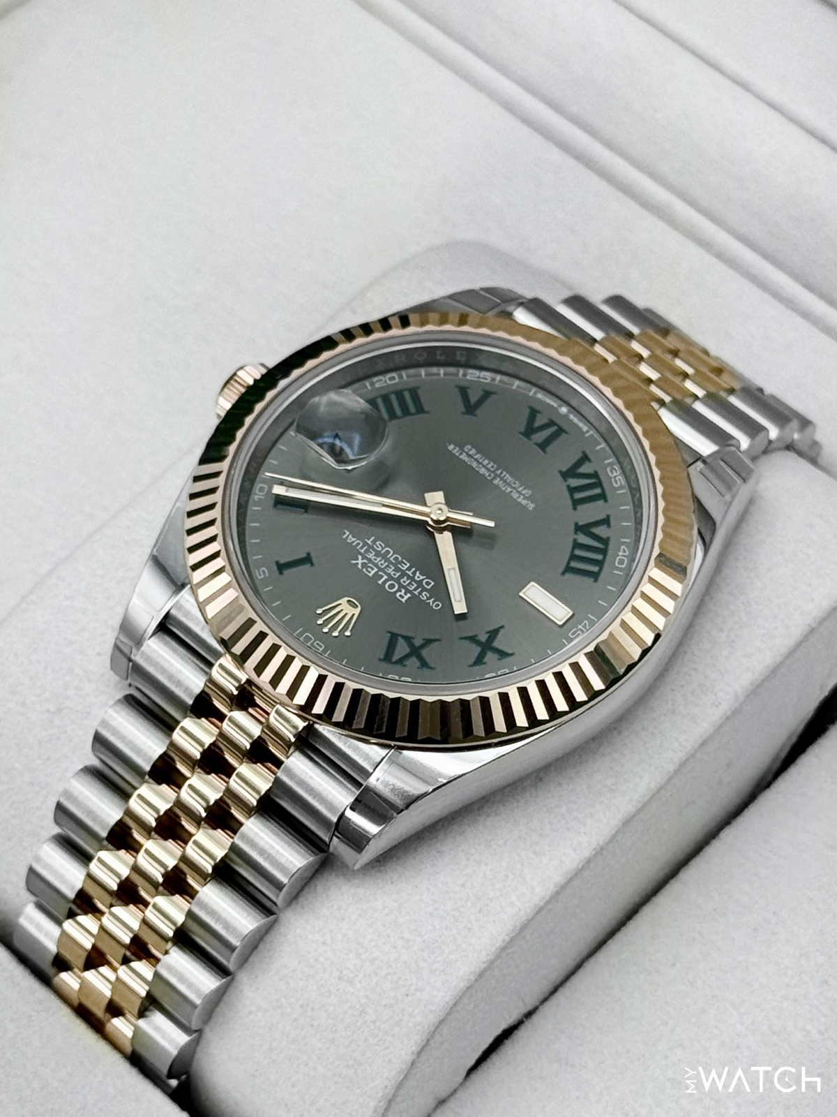 NEW 2026 Rolex Datejust 41mm 126331 Two-Tone Jubilee Wimbledon Dial (STICKERED)