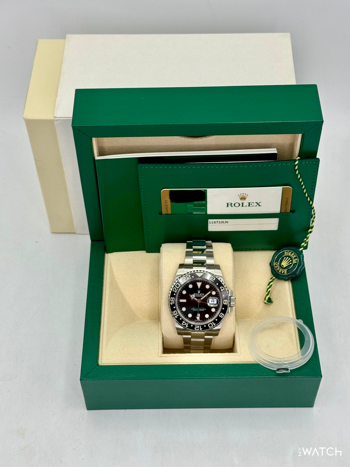 2018 Rolex GMT-Master II 40mm 116710LN Stainless Steel Black Dial