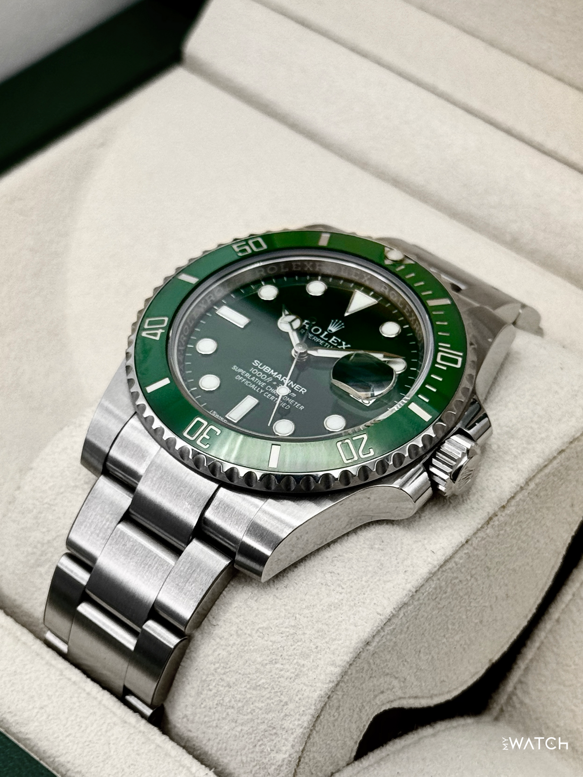 2018 Rolex Submariner “Hulk” 40mm 116610LV Green Dial