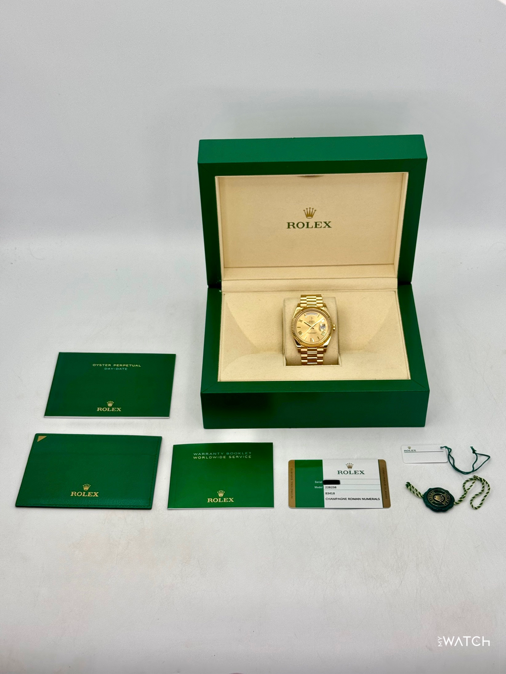 2018 Rolex Day-Date 40mm 228238 Presidential Champagne Dial