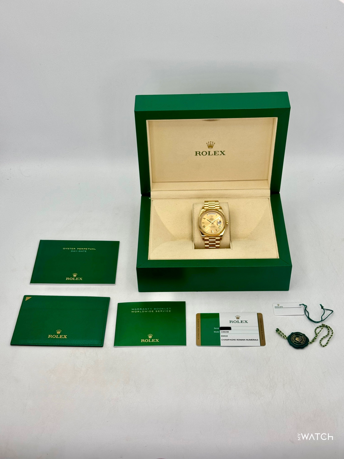 2018 Rolex Day-Date 40mm 228238 Presidential Champagne Dial