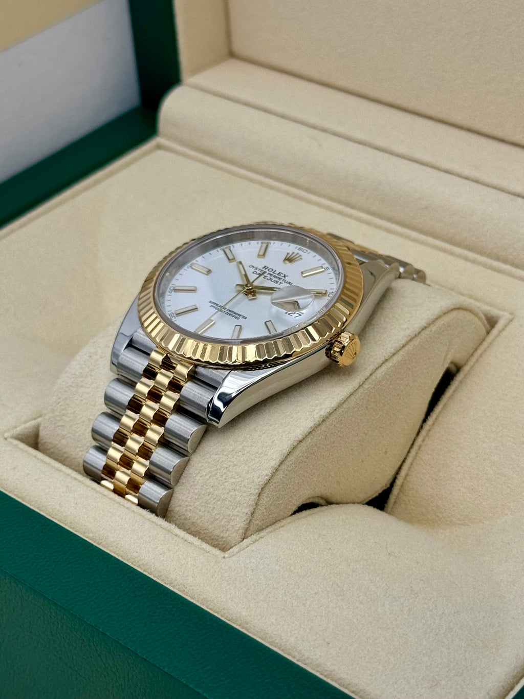 2020 Rolex Datejust 41mm 126333 Two-Tone Jubilee White Dial