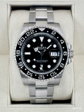 2018 Rolex GMT-Master II 40mm 116710LN Stainless Steel Black Dial