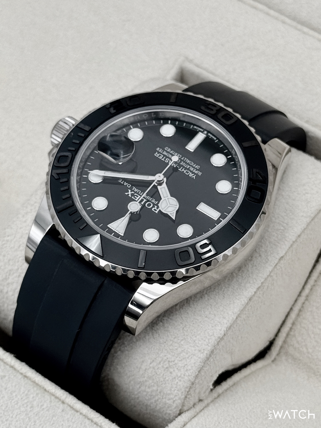 2024 Rolex Yacht-Master 42mm 226659 White Gold Oysterflex Black Dial