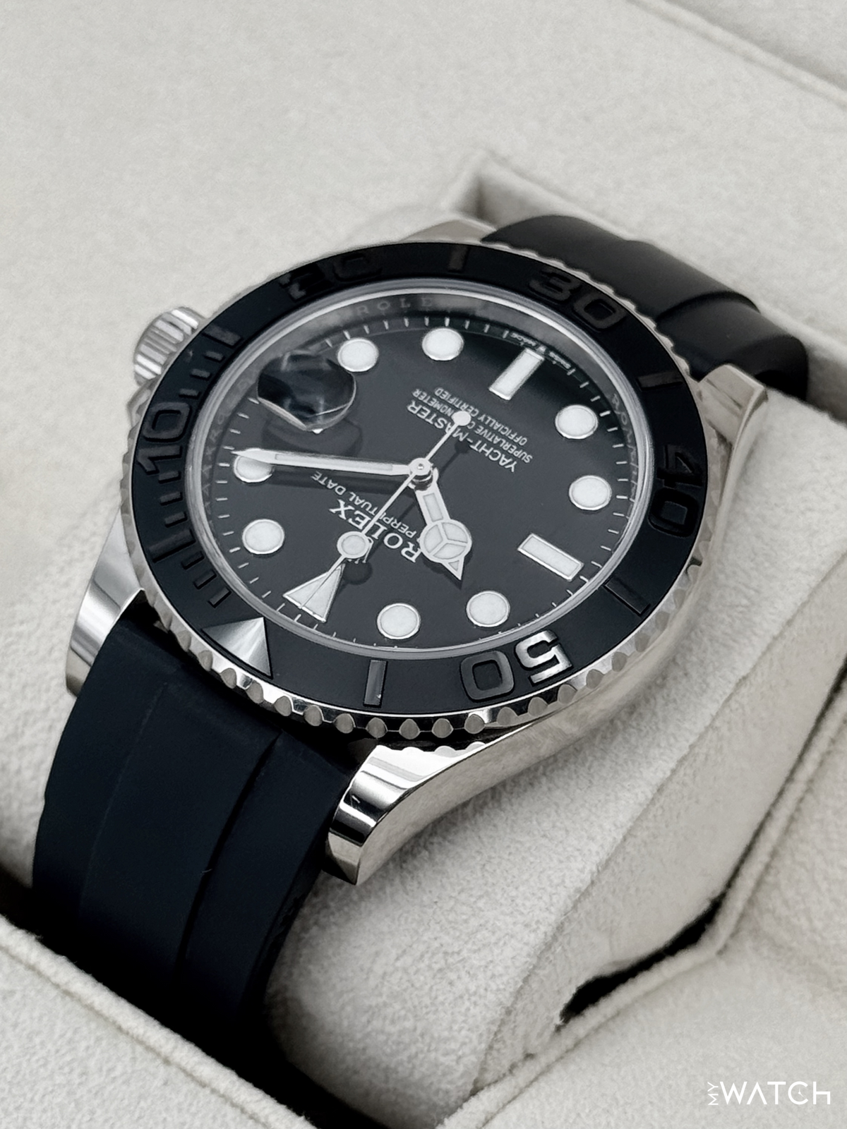 2024 Rolex Yacht-Master 42mm 226659 White Gold Oysterflex Black Dial