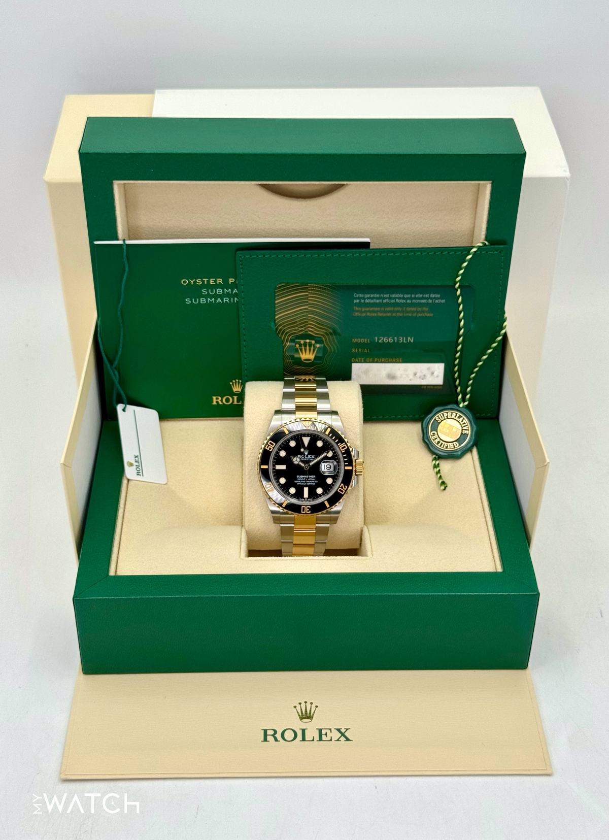 2023 Rolex Submariner 41mm 126613LN Two-Tone Black Dial
