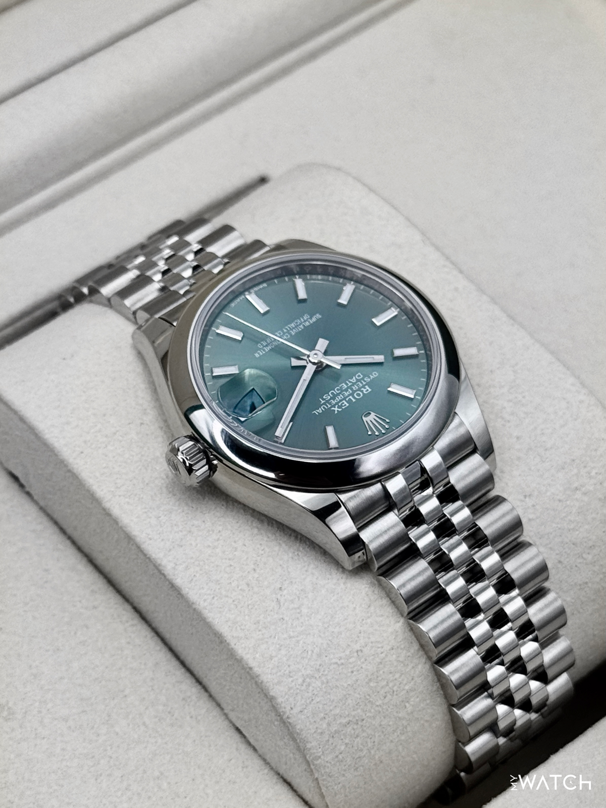 NEW 2026 Rolex Datejust 31mm 278240 Stainless Steel Jubilee Mint Green Dial