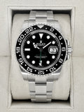 2018 Rolex GMT-Master II 40mm 116710LN Stainless Steel Black Dial