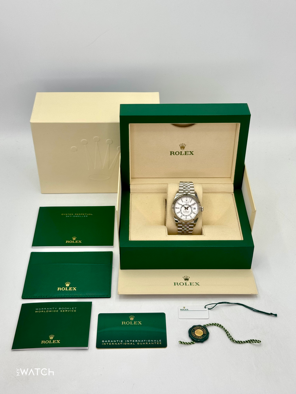2025 Rolex Sky-Dweller 42mm 336934 Stainless Steel Jubilee White Dial