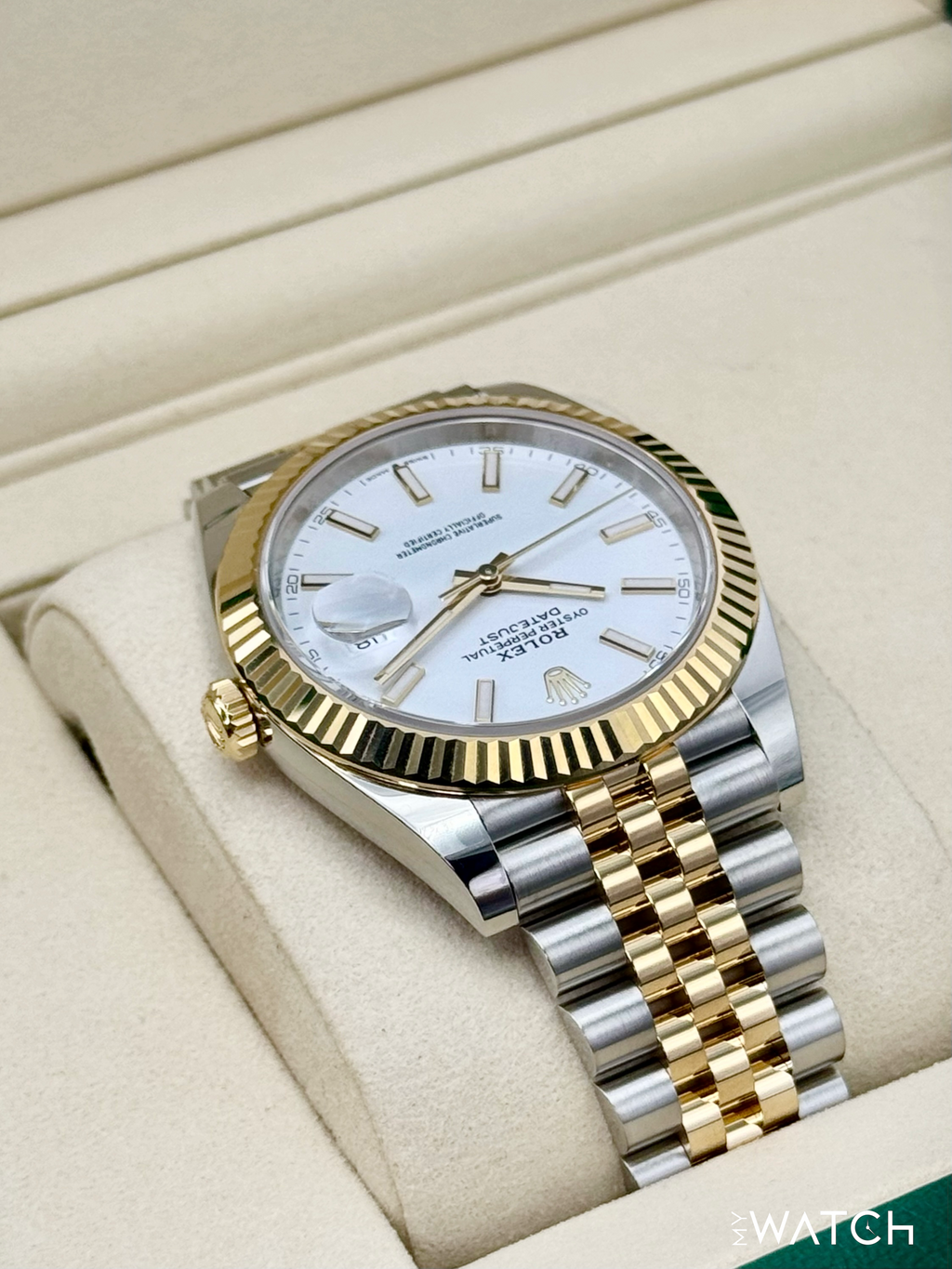 NEW 2026 Rolex Datejust 41mm 126333 Two-Tone Jubilee White Dial