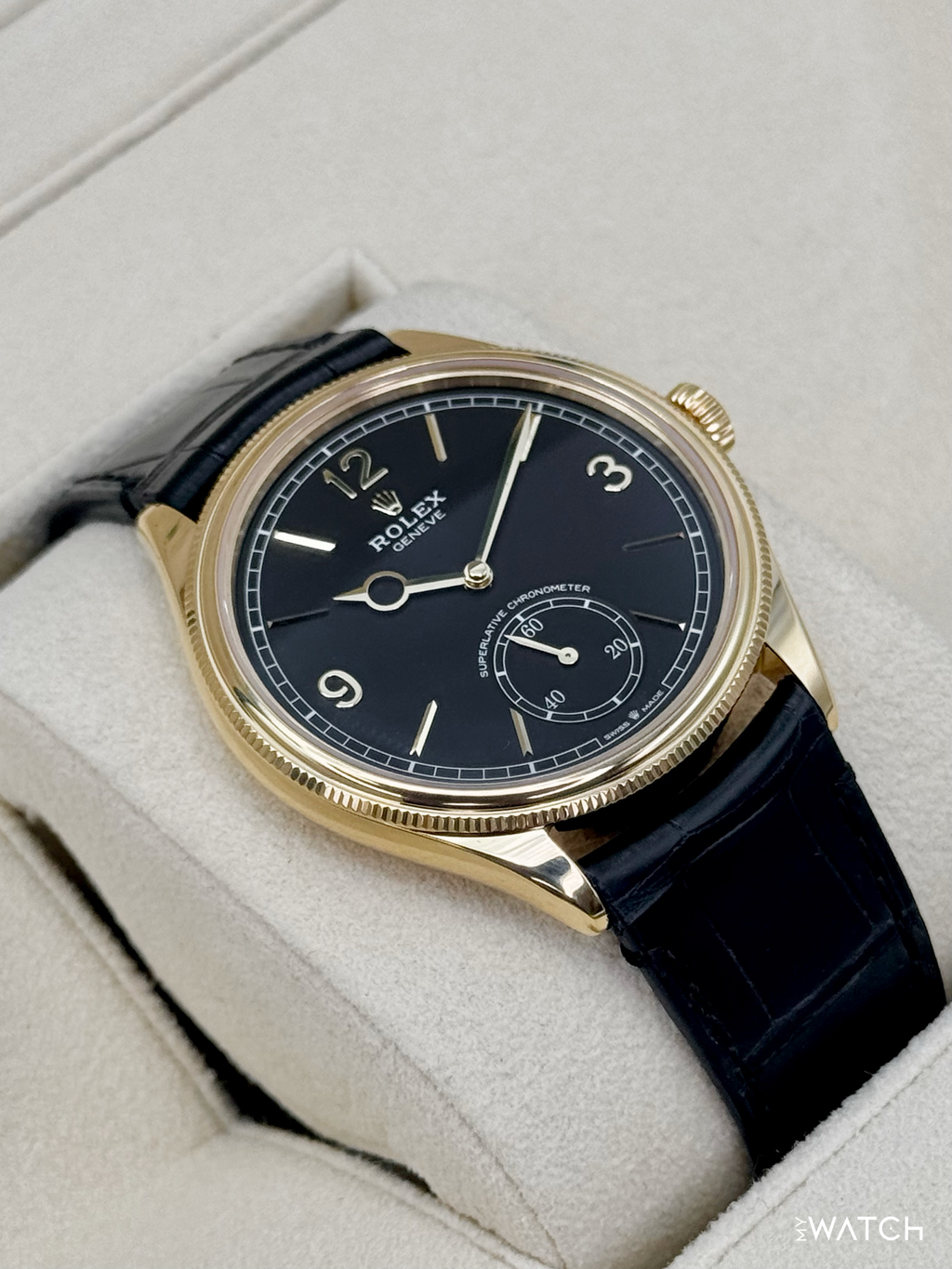 2024 Rolex 1908 39mm 52508 Yellow Gold Black Dial