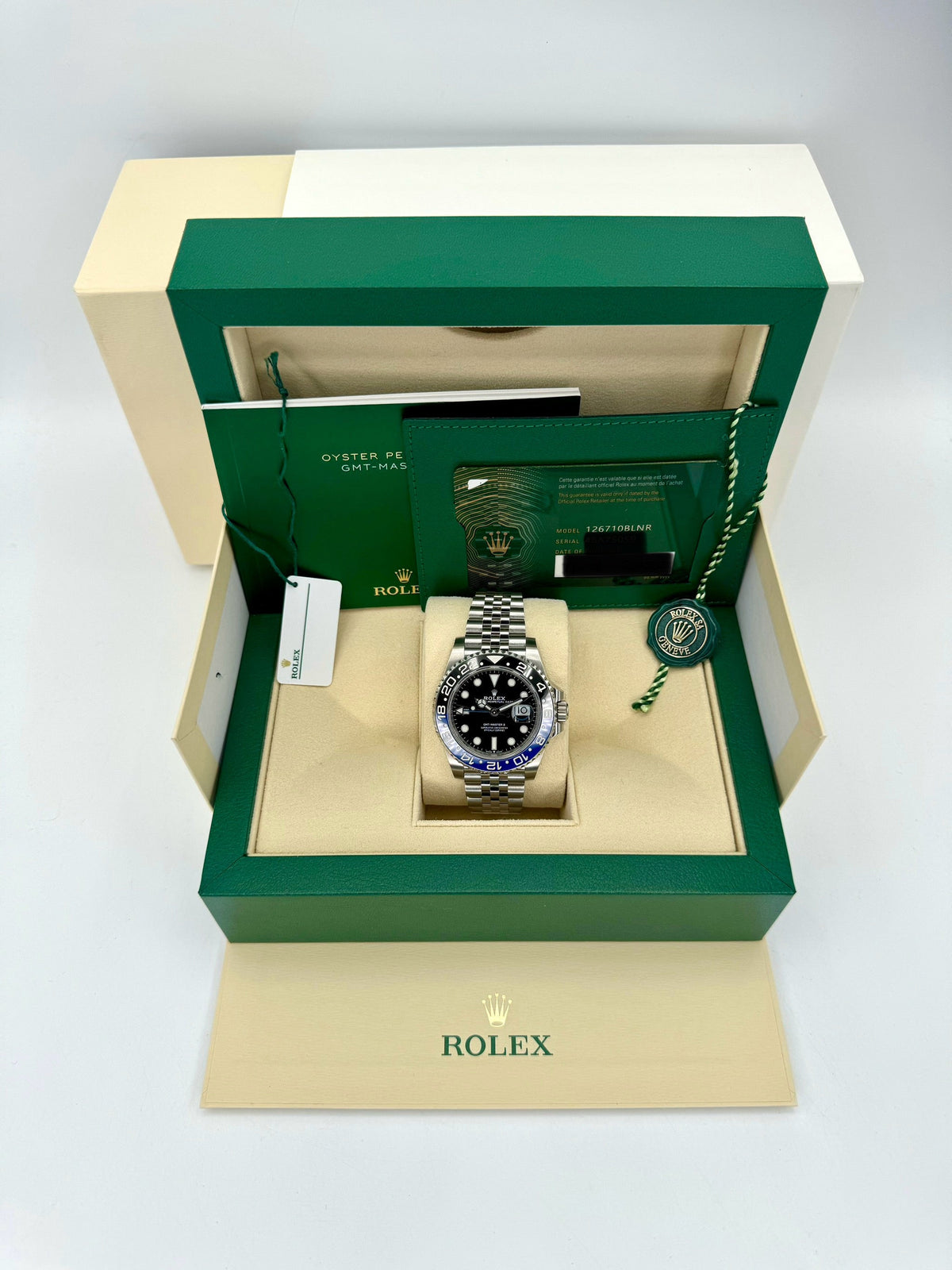NEW 2022 Rolex GMT-Master II "Batgirl" 40mm 126710BLNR Jubilee Black Dial