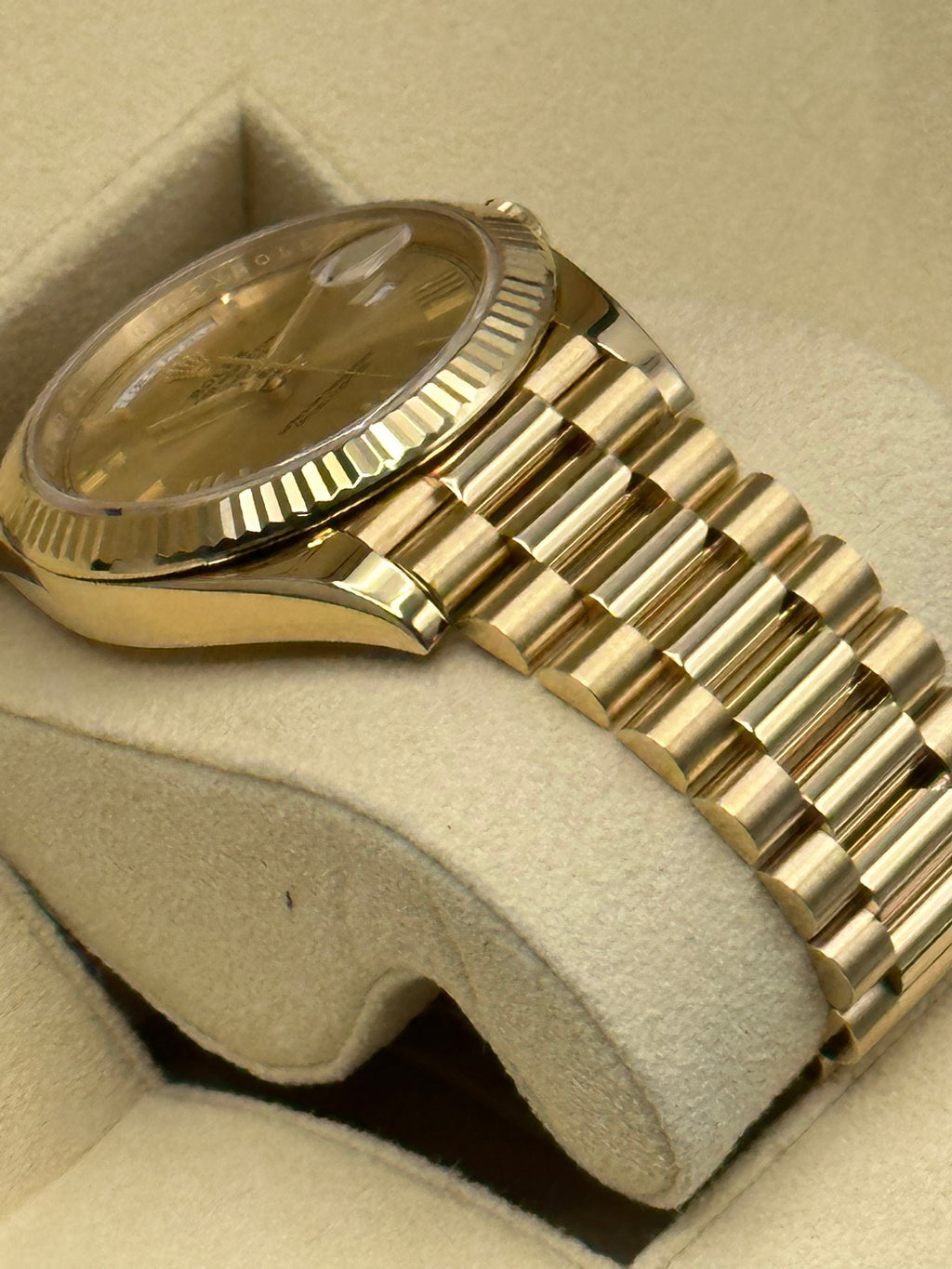 2019 Rolex Day-Date 40mm 228238 Presidential Champagne Dial