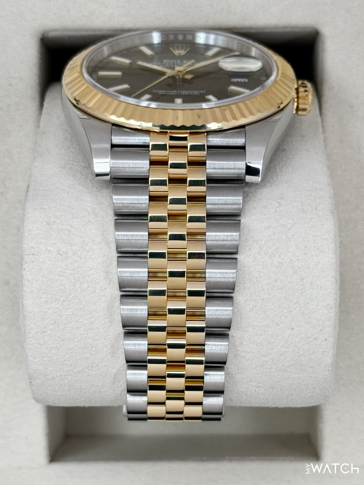 2025 Rolex Datejust 41mm 126333 Two-Tone Jubilee Black Dial