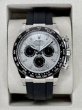 NEW 2026 Rolex Daytona 40mm 126519LN White Gold Oysterflex Silver Ghost Dial (NEW CARD STYLE)