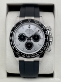 2025 Rolex Daytona 40mm 126519LN White Gold Oysterflex Silver Ghost Dial
