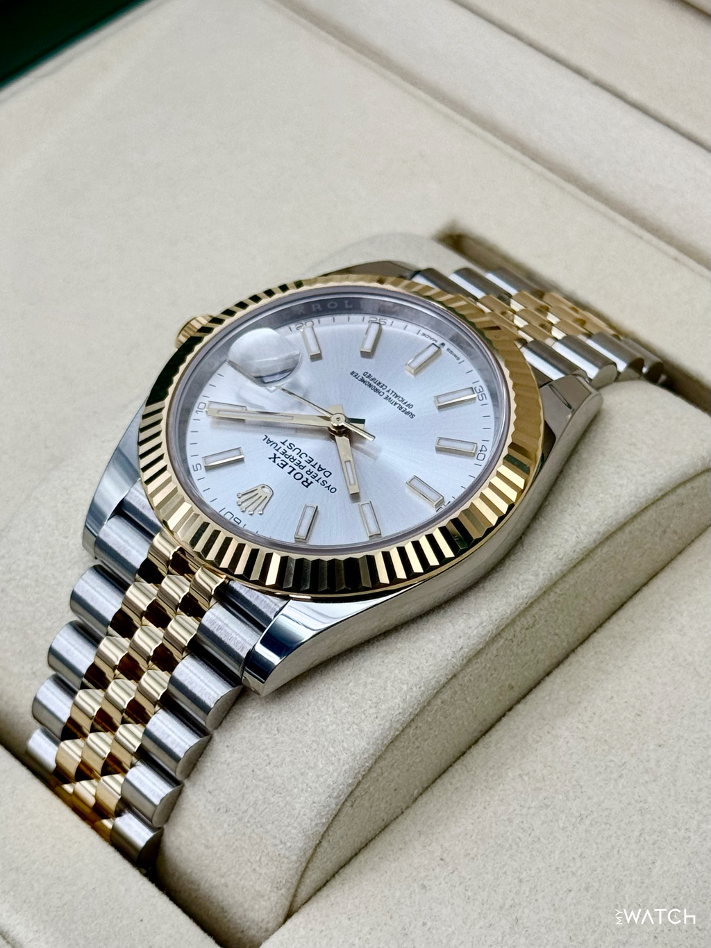 2025 Rolex Datejust 41mm 126333 Two-Tone Jubilee Silver Dial