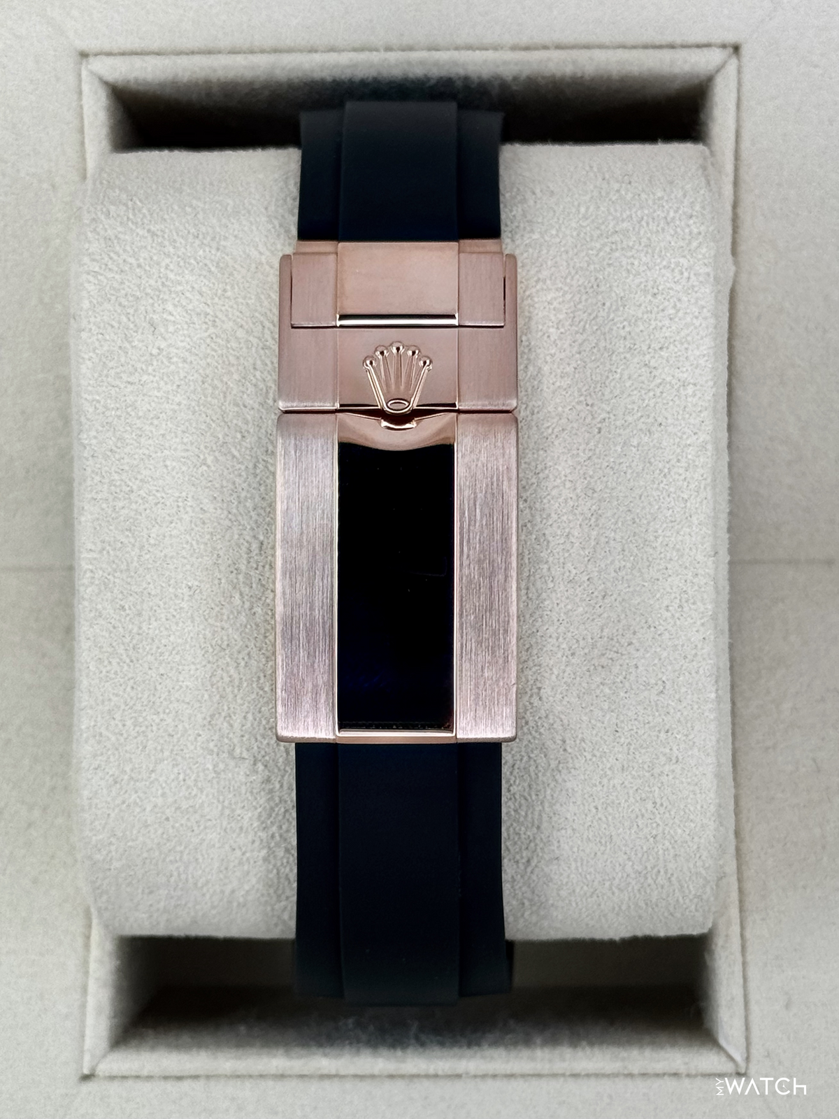 2019 Rolex Yacht-Master 40mm 116655 Rose Gold Oysterflex Black Dial
