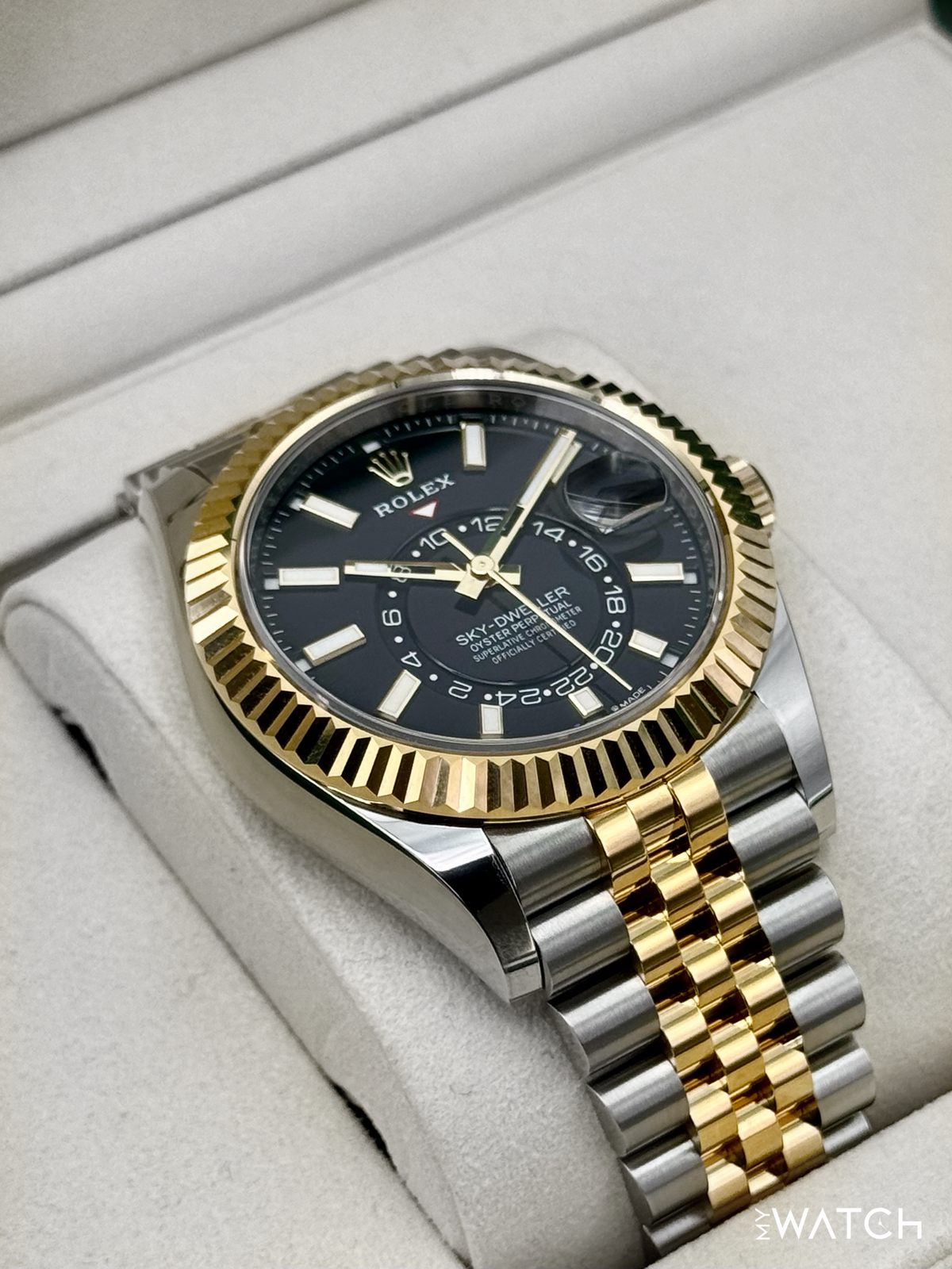 NEW 2026 Rolex Sky-Dweller 42mm 336933 Two-Tone Jubilee Black Dial