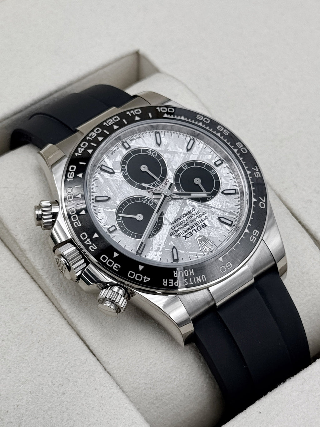 NEW 2026 Rolex Daytona 40mm 126519LN White Gold Oysterflex Meteorite Dial