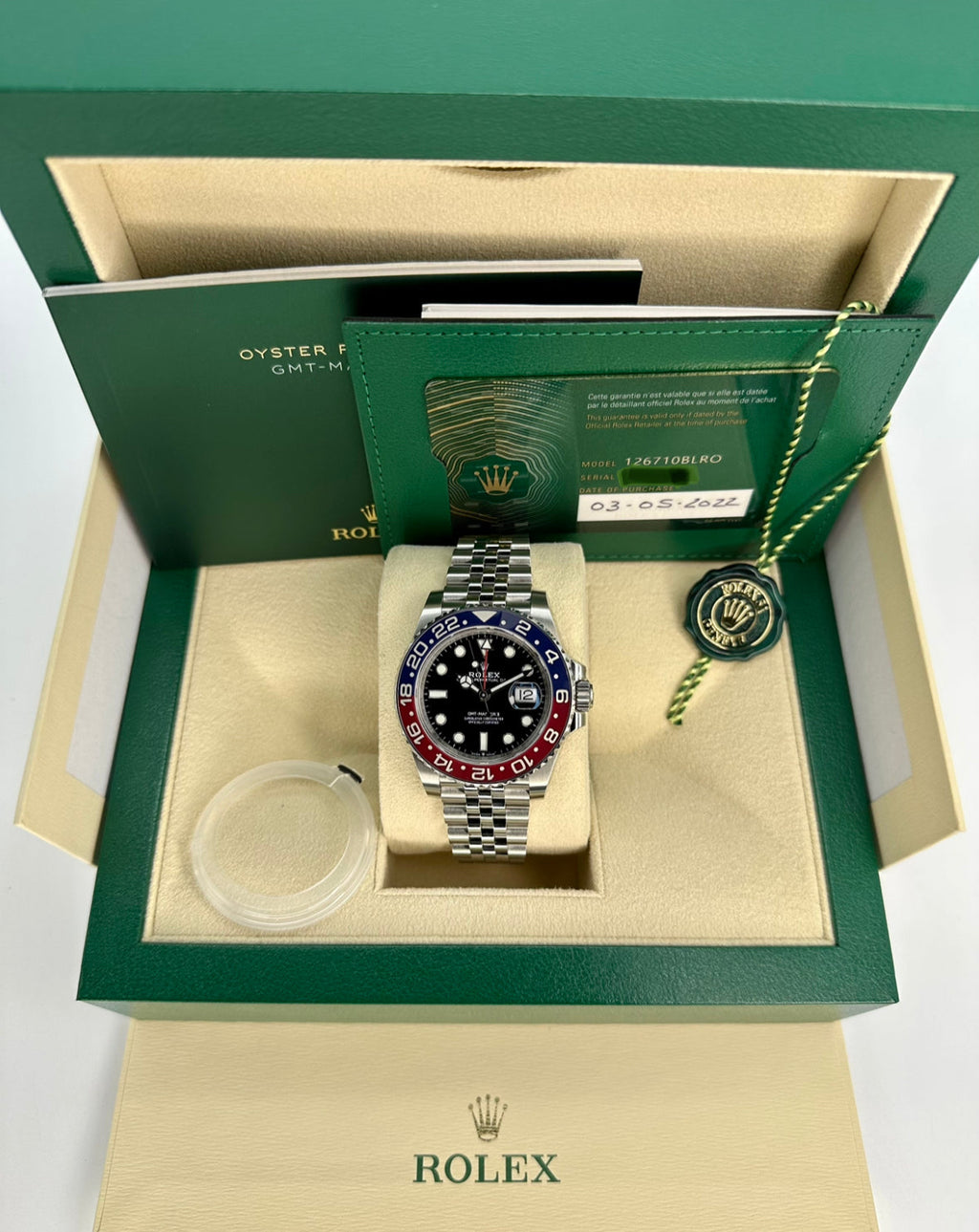 2022 Rolex GMT-Master II "Pepsi" 40mm 126710BLRO Jubilee