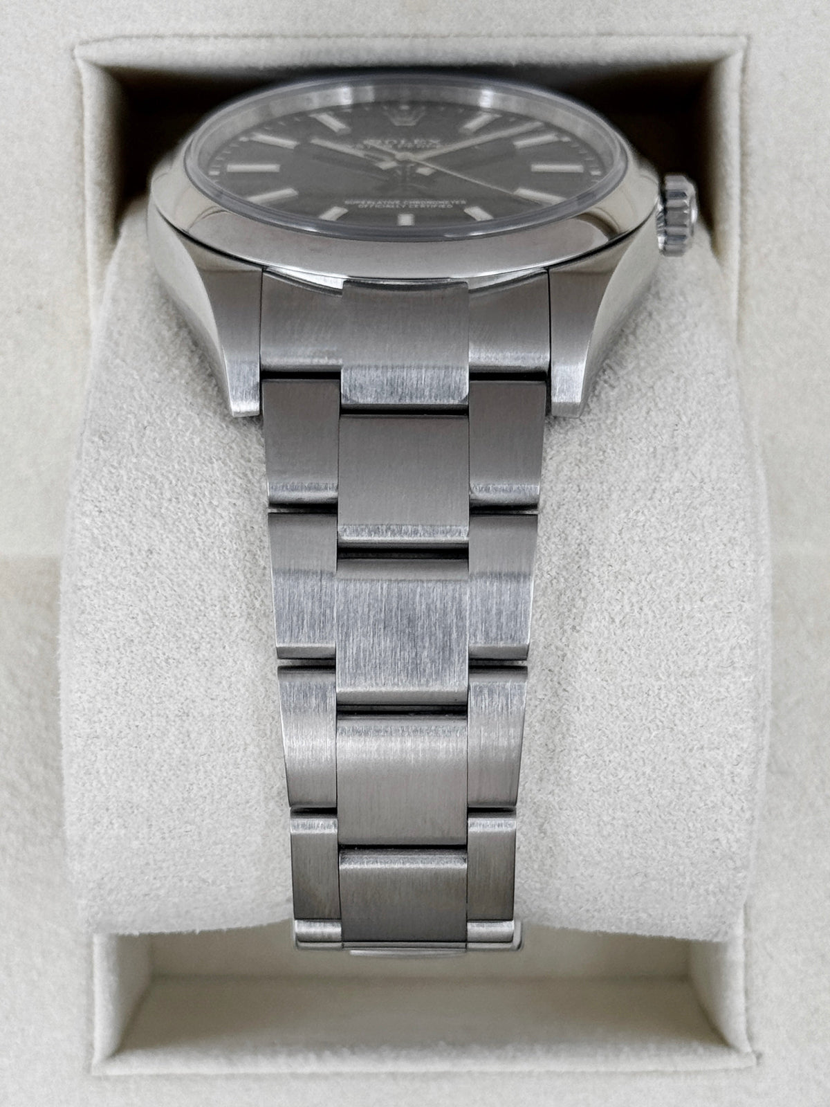 2019 Rolex Oyster Perpetual 39mm 114300 Stainless Steel Black Dial