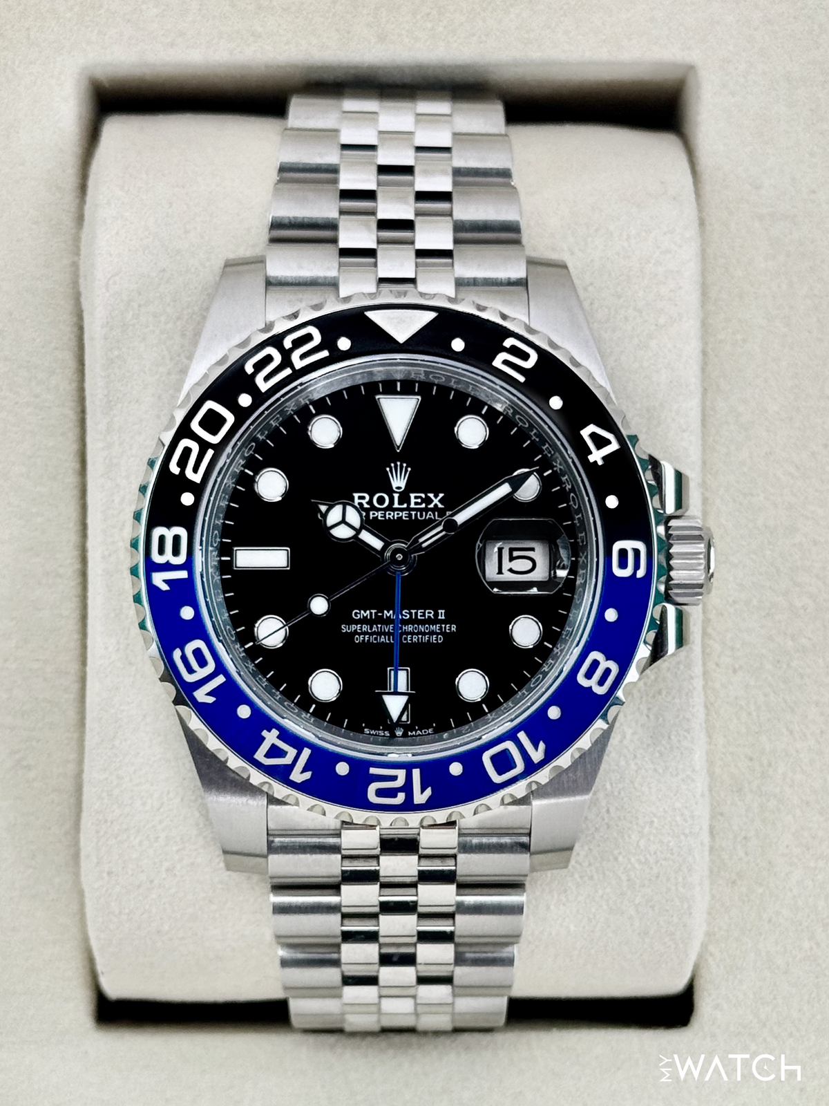 NEW 2025 Rolex GMT-Master II "Batgirl" 40mm 126710BLNR Jubilee