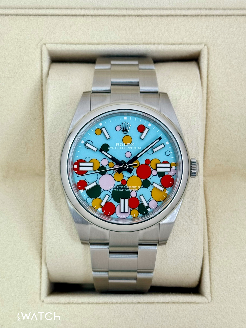 2024 Rolex Oyster Perpetual 41mm 124300 Celebration Dial