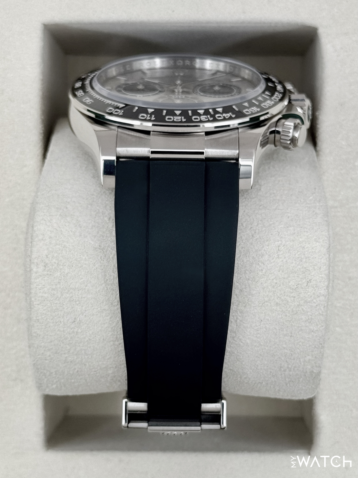 2025 Rolex Daytona 40mm 126519LN White Gold Oysterflex Silver Ghost Dial