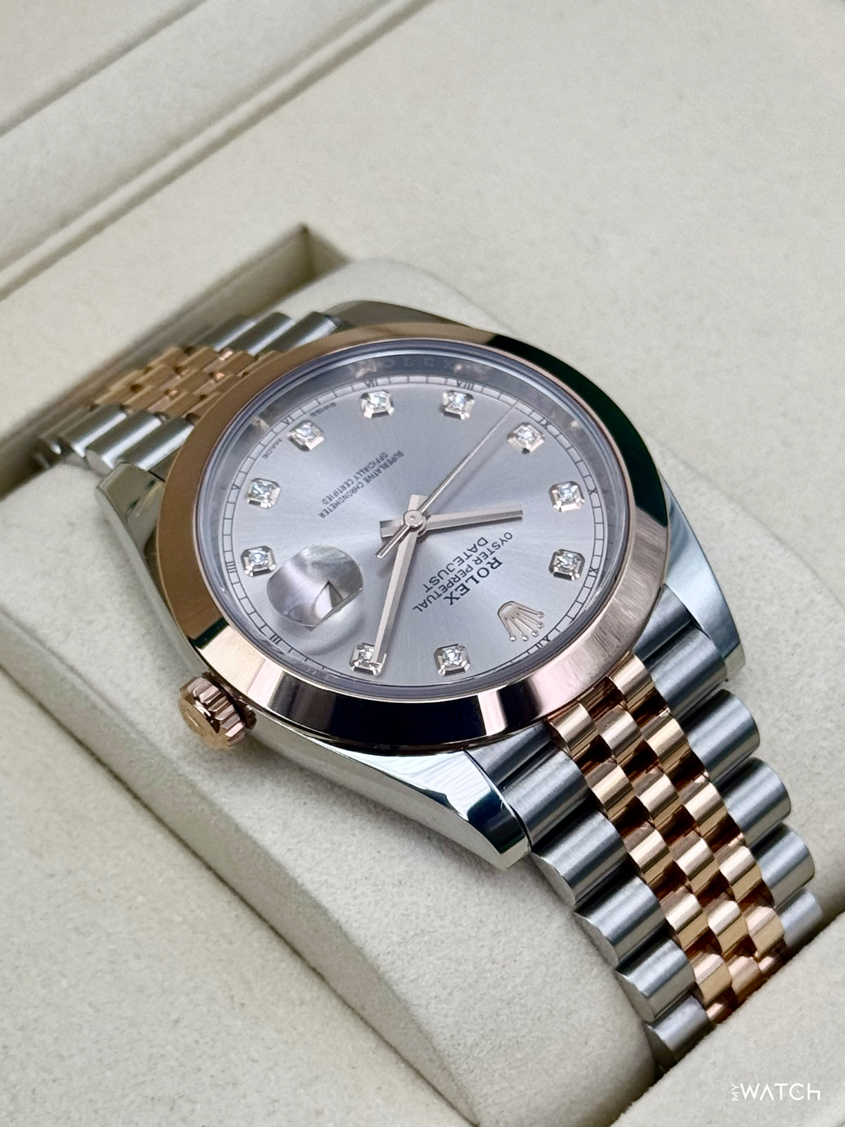 NEW 2026 Rolex Datejust 41mm 126301 Two-Tone Jubilee Sundust Diamond Dial