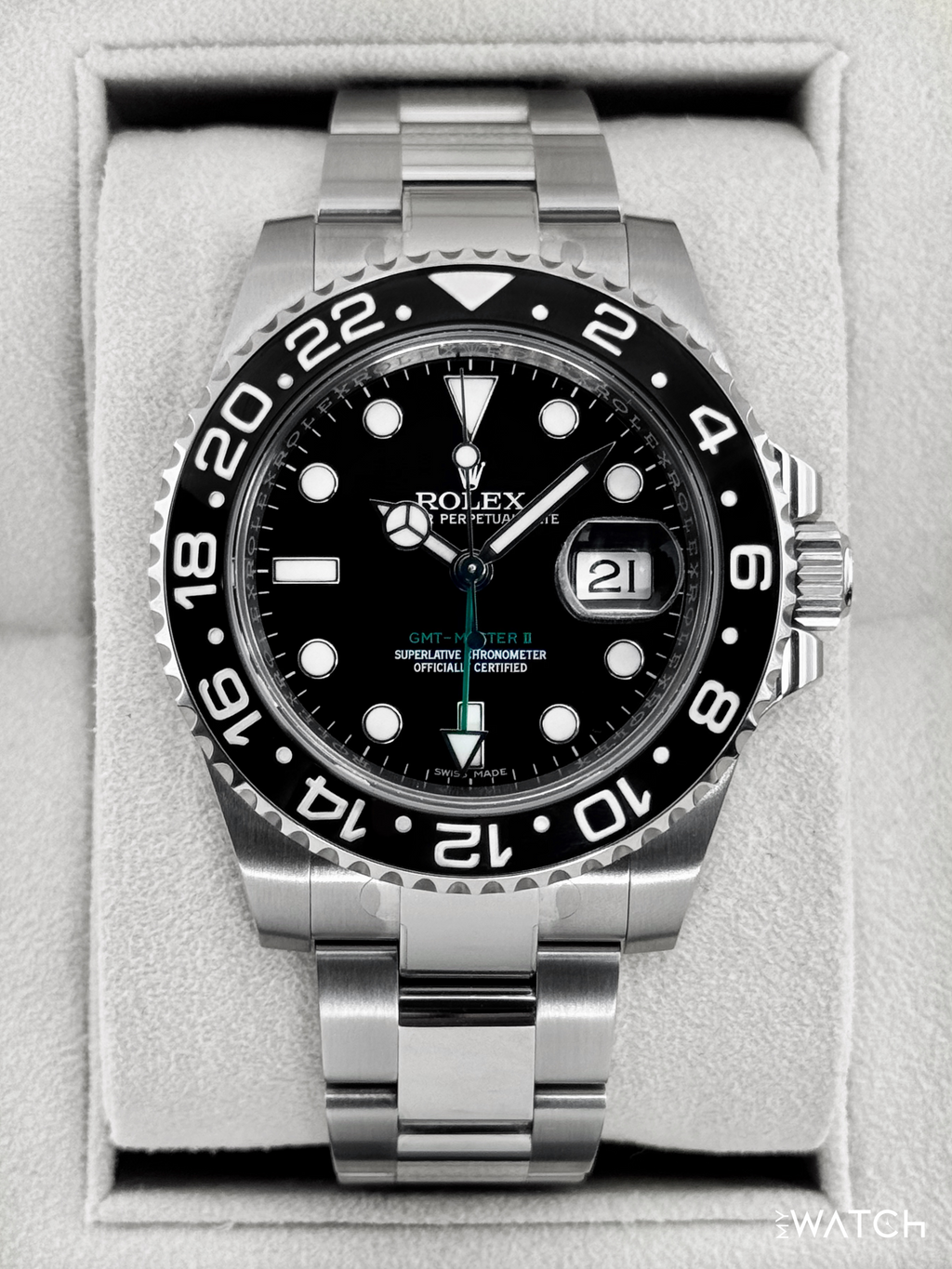 2015 Rolex GMT-Master II 40mm 116710LN Stainless Steel Black Dial