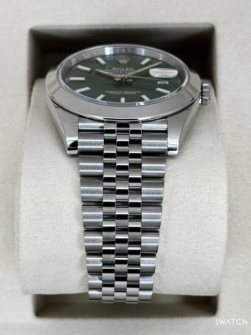 NEW 2026 Rolex Datejust 41mm 126300 Stainless Steel Jubilee Green Dial