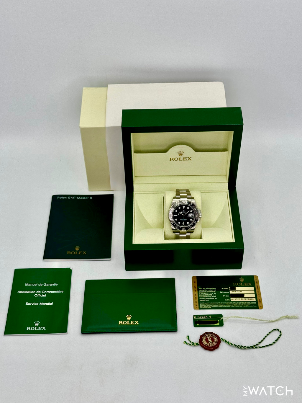 2014 Rolex GMT-Master II 40mm 116710LN Stainless Steel Black Dial
