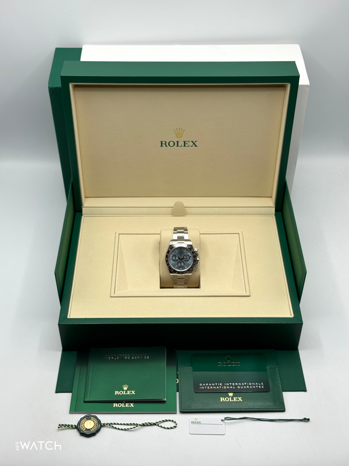 NEW 2026 Rolex Daytona 40mm 126506 Platinum Ice Blue Diamond Baguette Dial