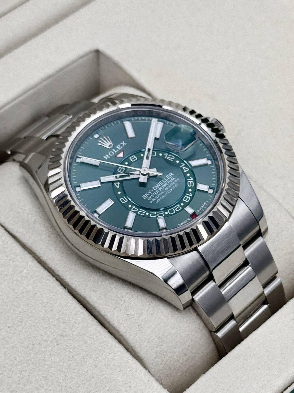 2025 Rolex Sky-Dweller 42mm 336934 Oyster Green Dial