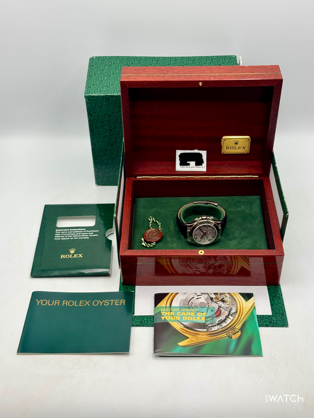 2002 Rolex Daytona 40mm 116519 White Gold Meteorite Dial