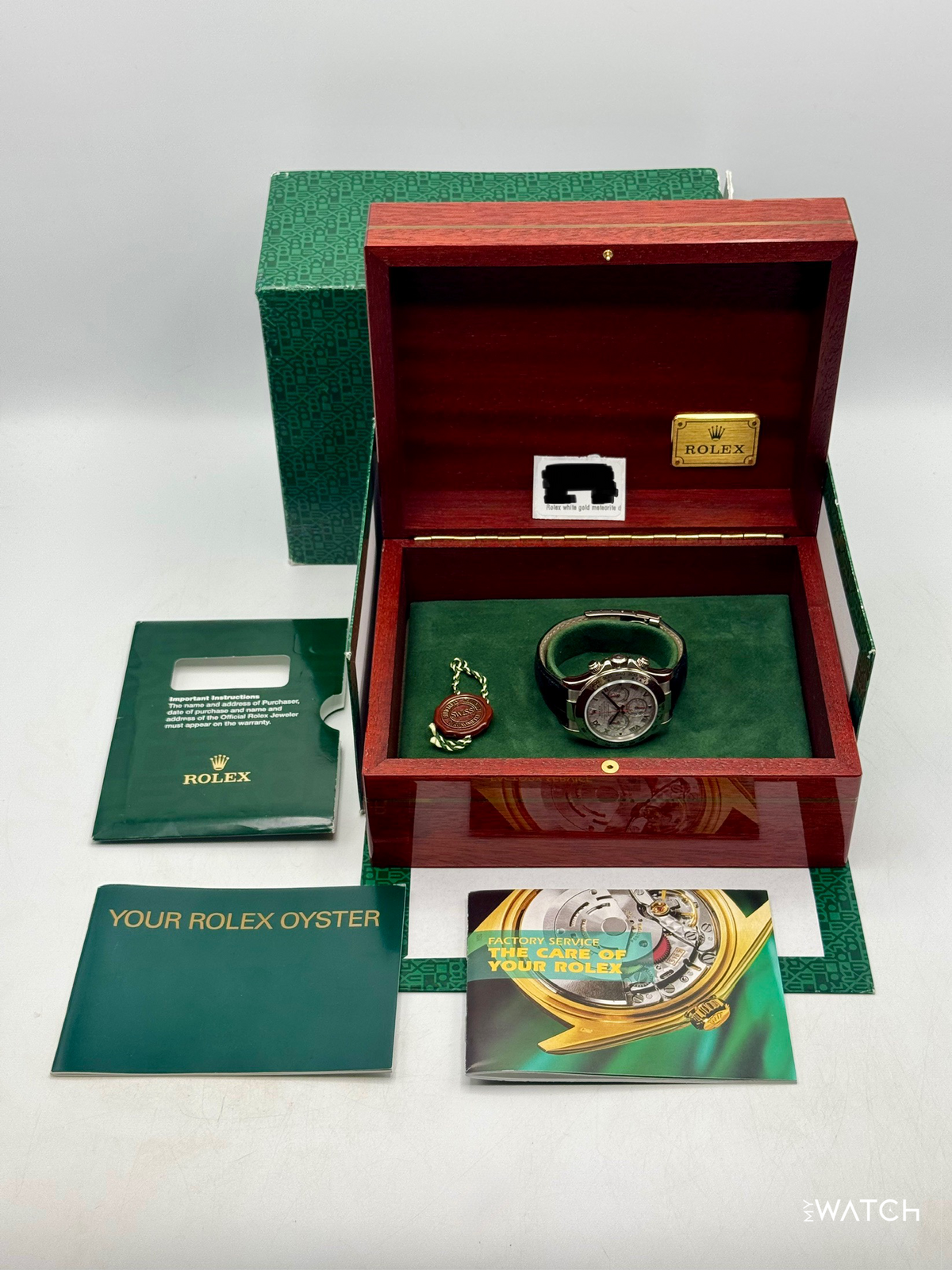 2002 Rolex Daytona 40mm 116519 White Gold Meteorite Dial