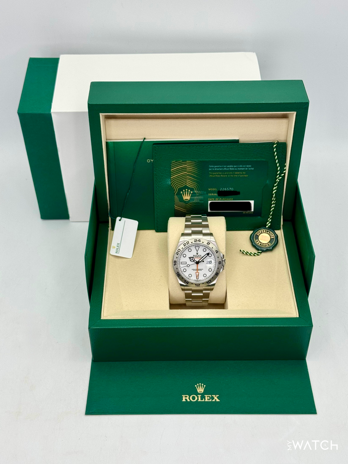 NEW 2026 Rolex Explorer II 42mm 226570 Stainless Steel Polar White Dial