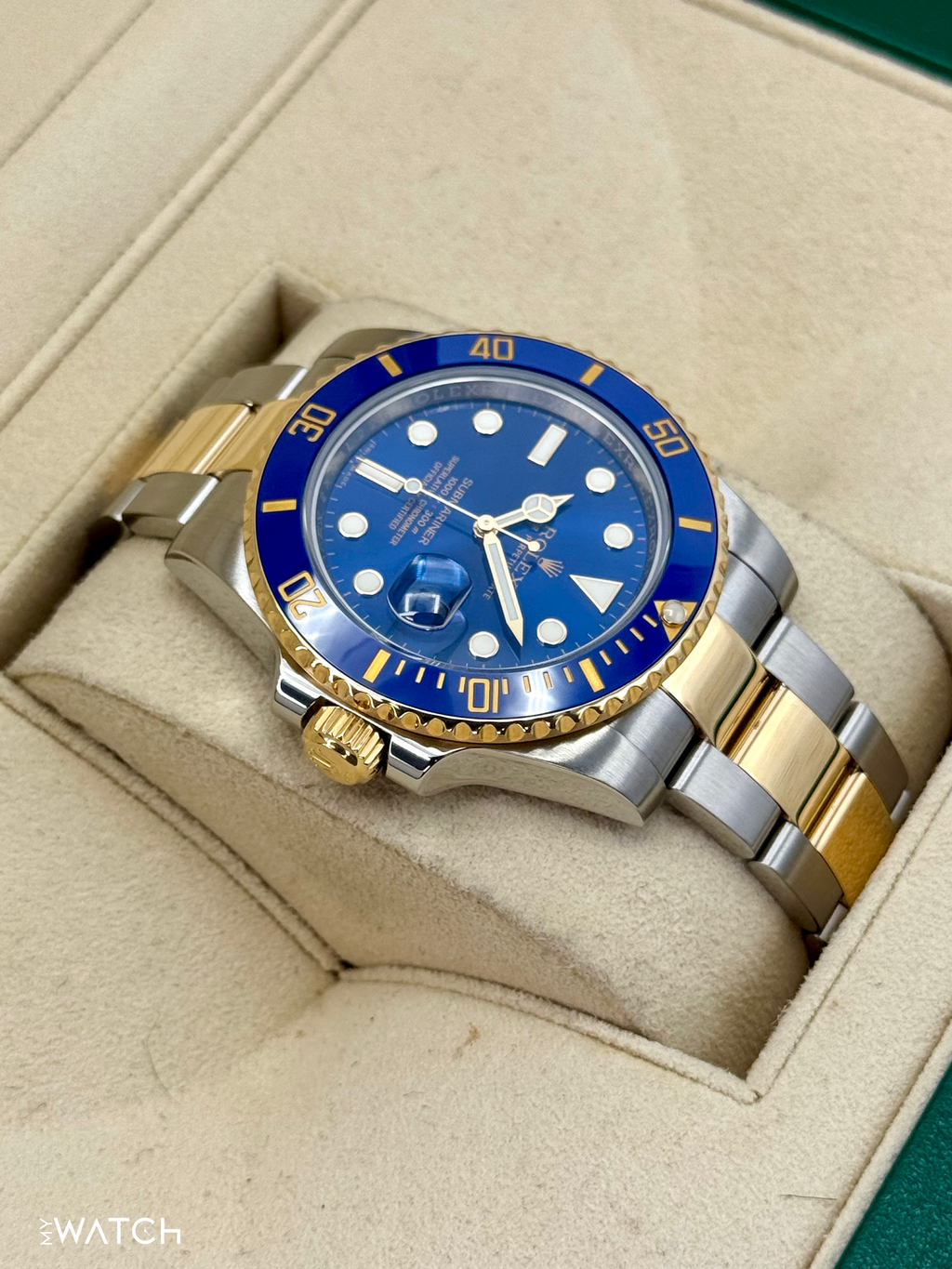 2016 Rolex Submariner "Bluesy" 40mm 116613LB Two-Tone Blue Dial