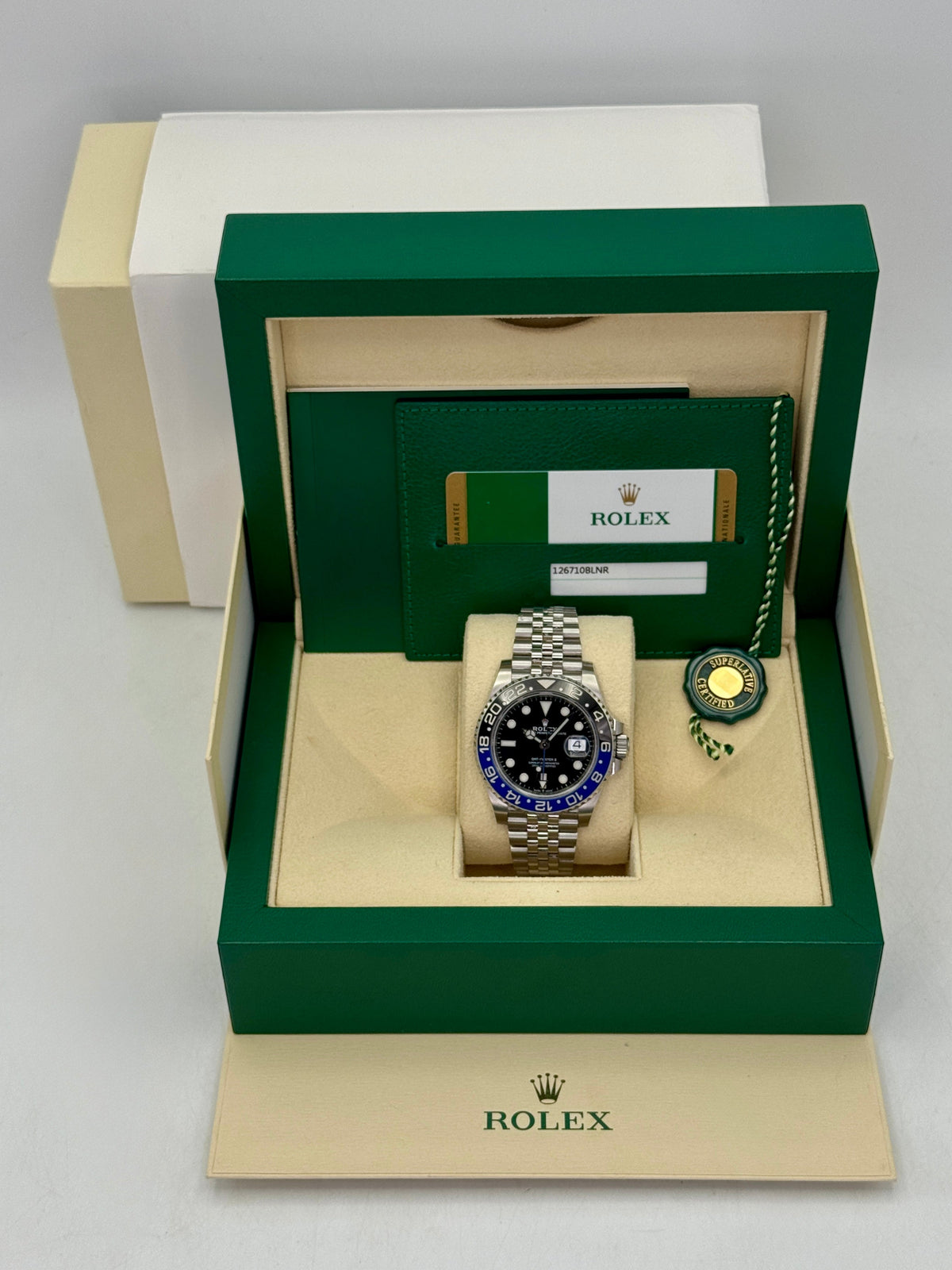 2019 Rolex GMT-Master II "Batgirl" 40mm 126710BLNR Jubilee