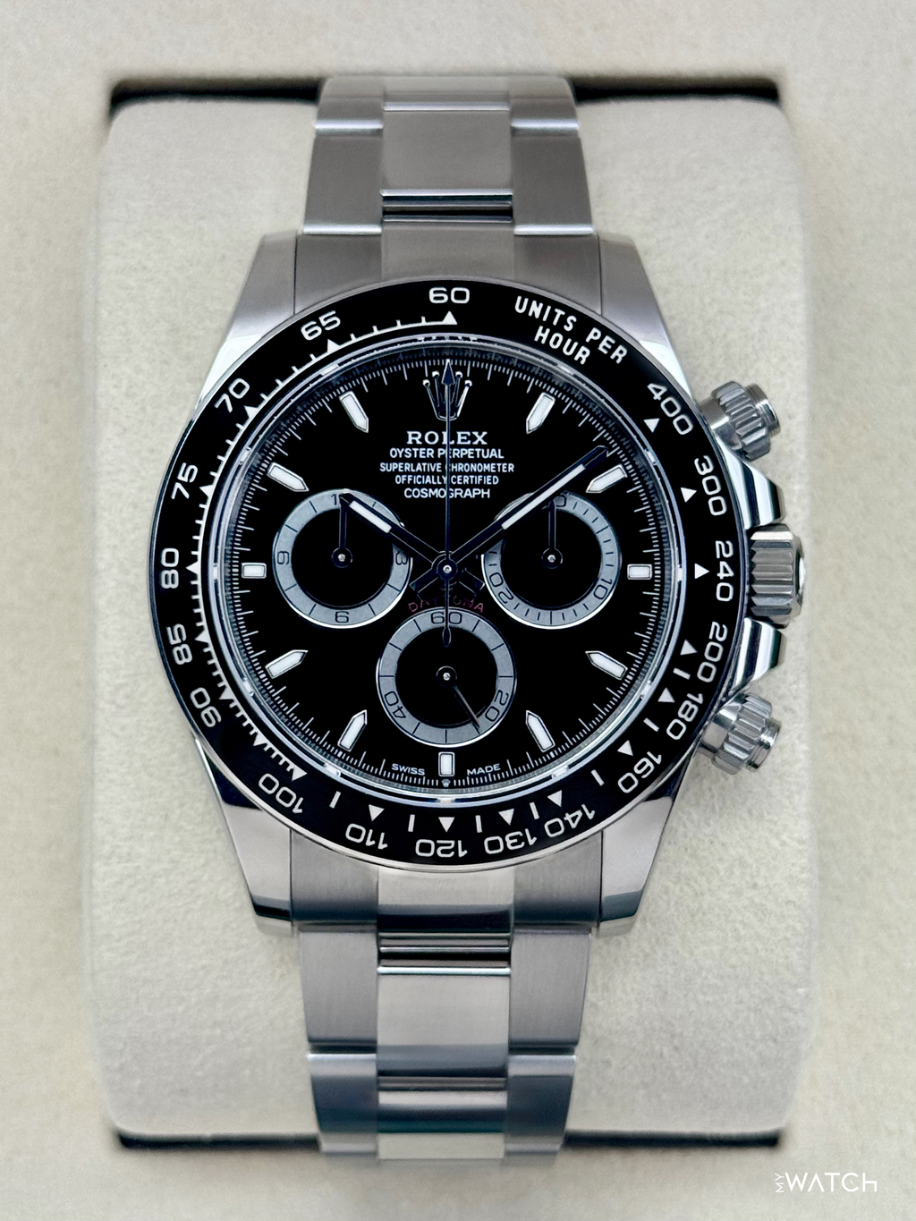2025 Rolex Daytona 40mm 126500LN Stainless Steel Black Dial