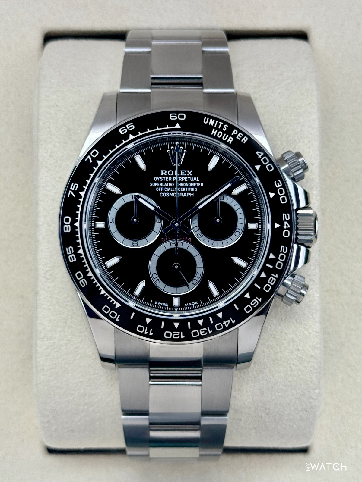 2025 Rolex Daytona 40mm 126500LN Stainless Steel Black Dial